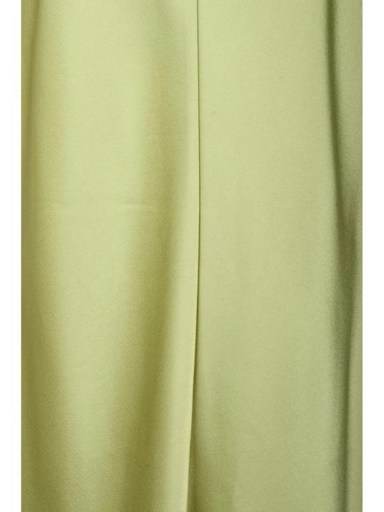 25SS 블루마린 롱 스커트 새틴 스트레치 미디  - 녹색 - BLUMARINE