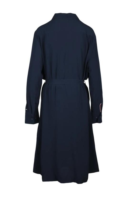 25SS 타미힐피거 롱 원피스 셔츠형  - 블루 - TOMMY HILFIGER