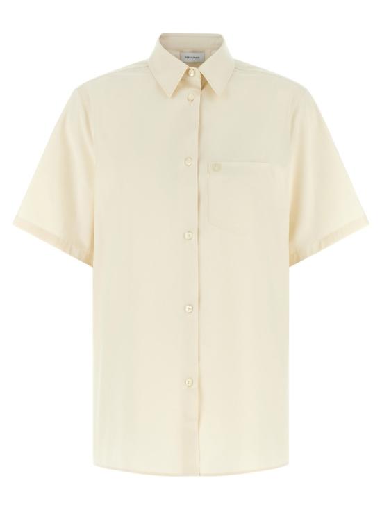 26SS 살바토레 페라가모 셔츠 791702PARCHMENT Neutrals