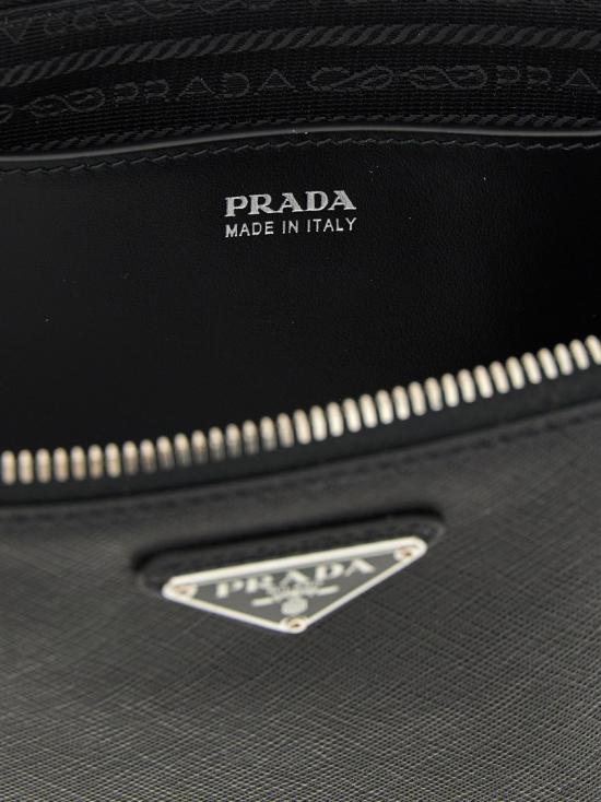26FW 프라다 스몰 사피아노 레더 파우치 2NH024PN9F0002 Black - PRADA
