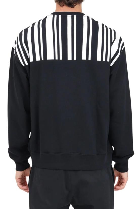  모스키노 탑 클래식 블랙 코튼 스웨트셔츠 - MOSCHINO