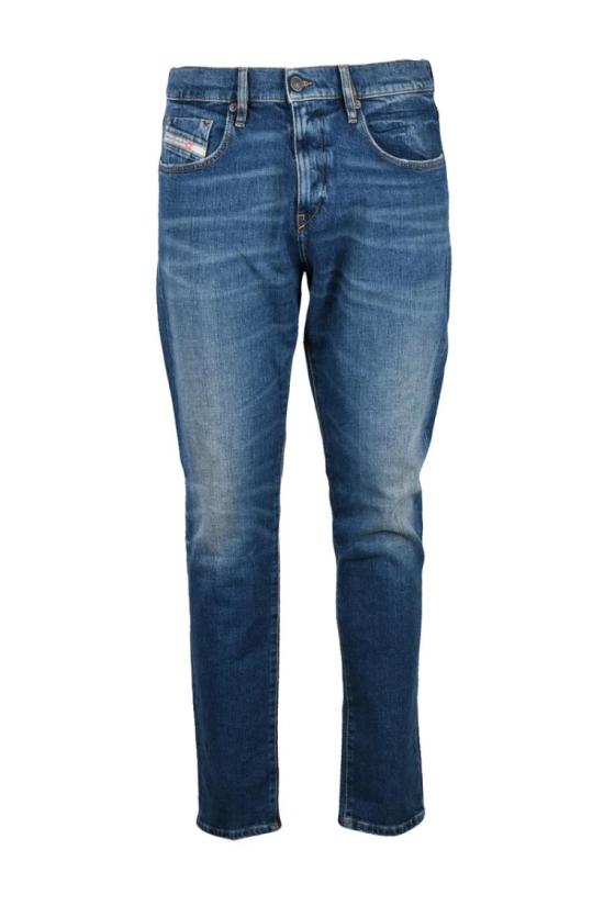 25SS 디젤 데님 D-Strukt 슬림핏 청바지 - 블루