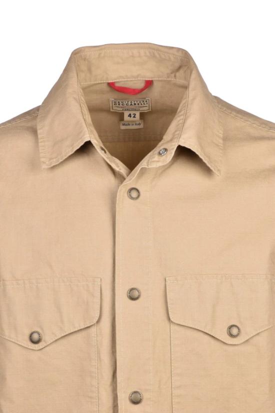 25SS 마니팟투라 체카렐리 긴팔 셔츠 밀리터리  - 베이지색 - MANIFATTURA CECCARELLI