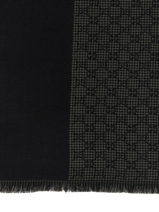 26FW 구찌 울 실크 자카드 스톨 스카프 8355404G9301062 Black - GUCCI
