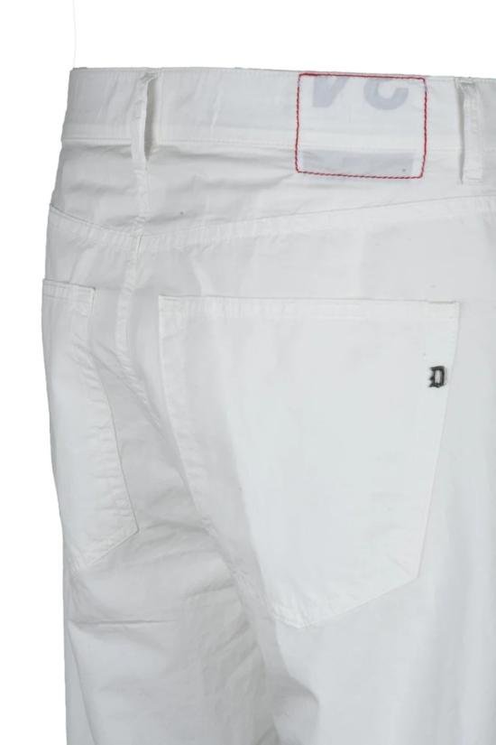 25SS 돈답 데님 면/실크 혼방 바지 - 흰색 - DONDUP