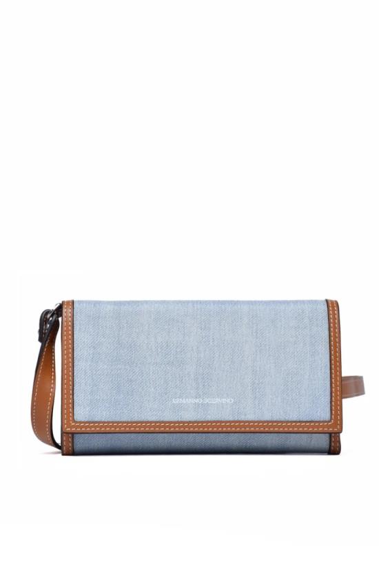 25SS 에르마노 설비노 지갑 스트랩이 달린  - 연한 파란색