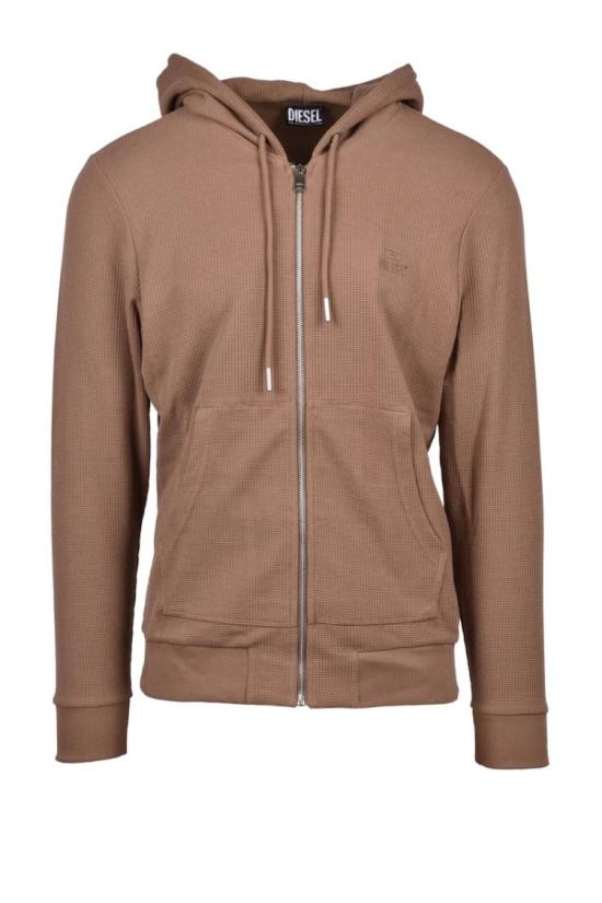  디젤 탑 지퍼 후드티 - 브라운