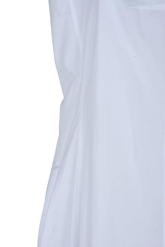 25SS 스포트막스 롱 원피스 민소매 플레어 화이트 코튼 미디 드레스 - SPORTMAX