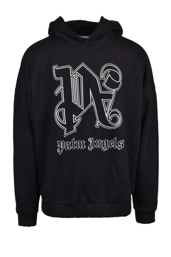  팜앤젤스 탑 후드티 - 블랙/화이트
