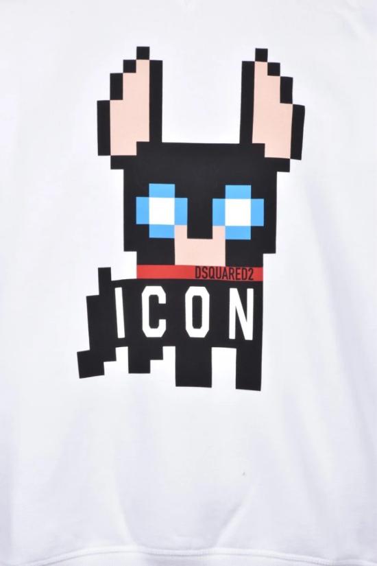 25SS 디스퀘어드2 탑 면 후드티 - 화이트 - DSQUARED2