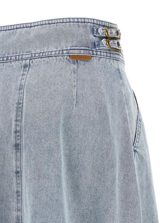 26SS 짐머만 데님 스커트 6382SC26RCSW Grey - ZIMMERMANN
