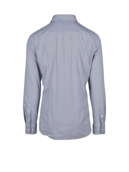 25SS 보스 긴팔 셔츠 스트레치  - 흰색/파란색 - BOSS