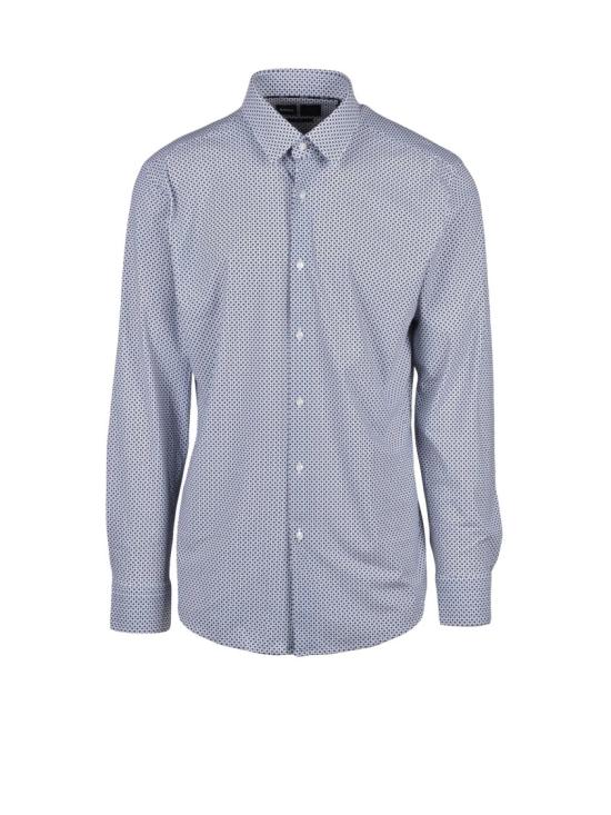 25SS 보스 긴팔 셔츠 스트레치  - 흰색/파란색