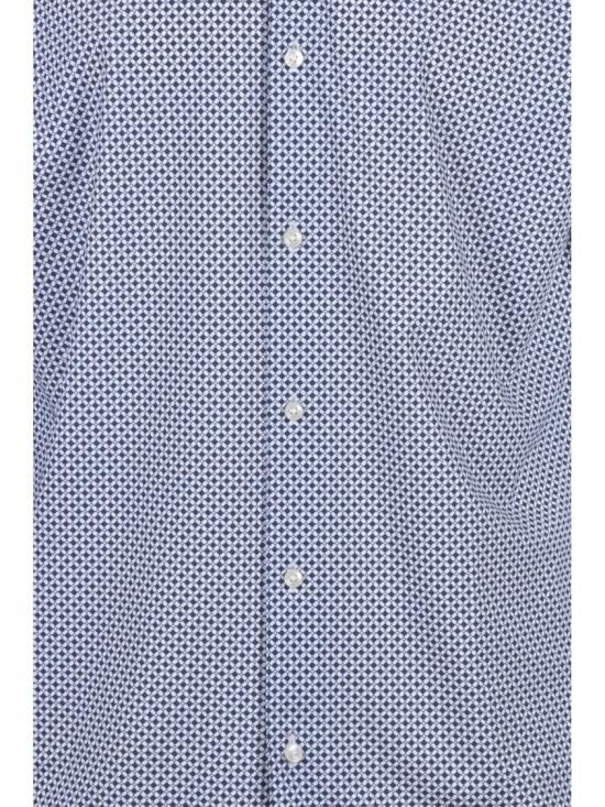 25SS 보스 긴팔 셔츠 스트레치  - 흰색/파란색 - BOSS