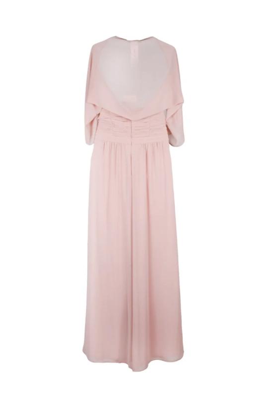 25SS 페니 블랙 롱 원피스 타바코 드레스와 볼레로 세트 - 핑크 - PENNYBLACK