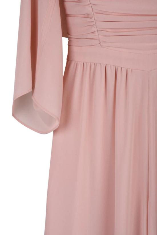 25SS 페니 블랙 롱 원피스 타바코 드레스와 볼레로 세트 - 핑크 - PENNYBLACK