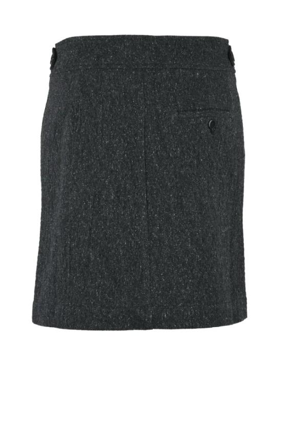  포만데레 미디 스커트 미니 랩  - 그레이 - POMANDERE