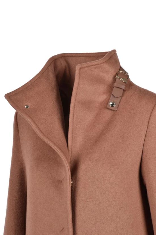  파트리지아페페 코트 하이넥  - 브라운 - PATRIZIA PEPE