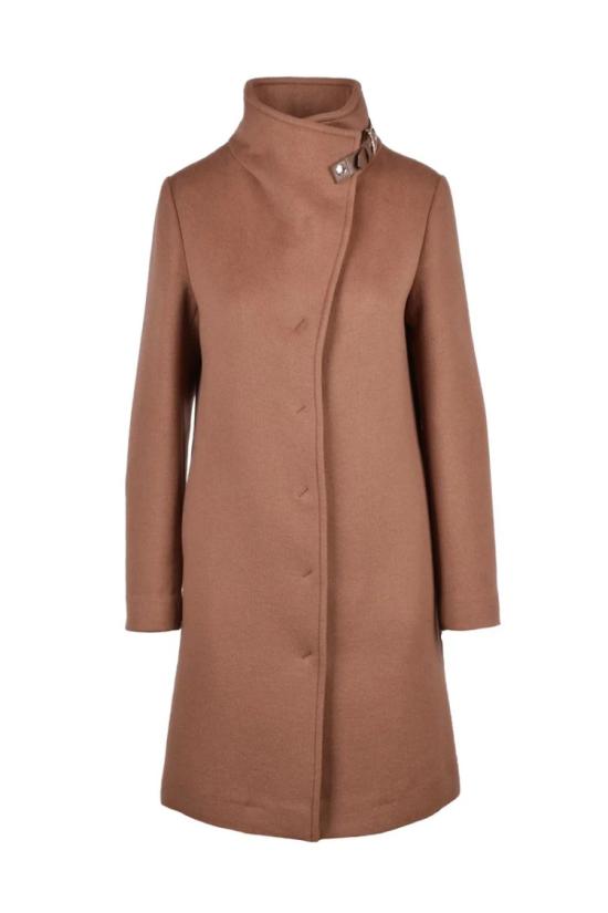  파트리지아페페 코트 하이넥  - 브라운