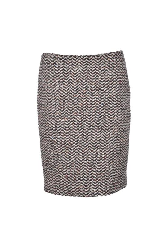  미우미우 미디 스커트 부클  - 브라운/베이지