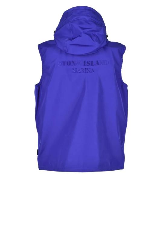  스톤 아일랜드 베스트 고어텍스 조끼 - 블루 - STONE ISLAND