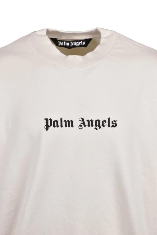  팜앤젤스 긴팔 티셔츠 크루넥 스웨트셔츠 - 화이트 - PALM ANGELS