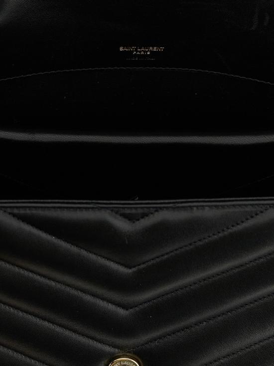 26FW 생로랑 루루 라지 마틀라세 램스킨 숄더백 803541AAEAX1000 Black - SAINT LAURENT