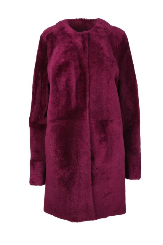  드로메 코트 드롬 가죽  - 레드