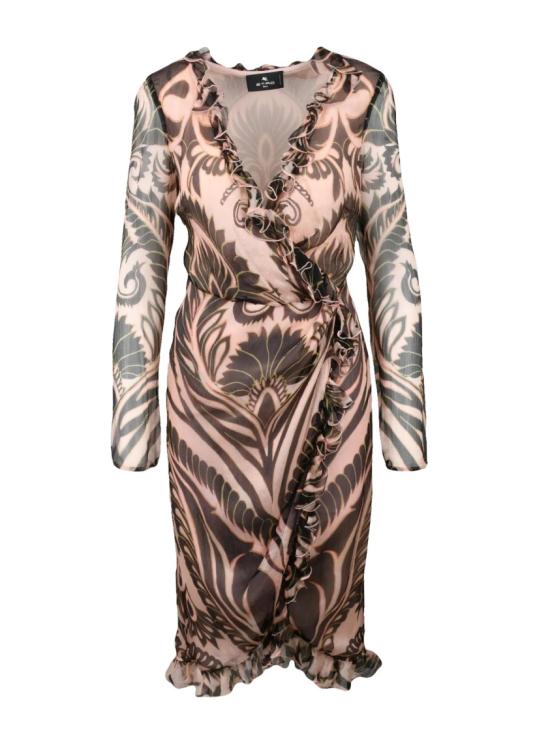 25SS 에트로 롱 원피스 실크 보일 드레스 - 멀티컬러