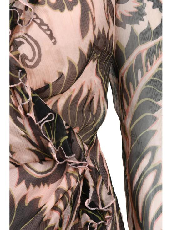 25SS 에트로 롱 원피스 실크 보일 드레스 - 멀티컬러 - ETRO