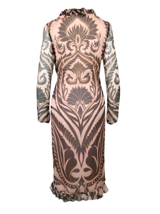 25SS 에트로 롱 원피스 실크 보일 드레스 - 멀티컬러 - ETRO