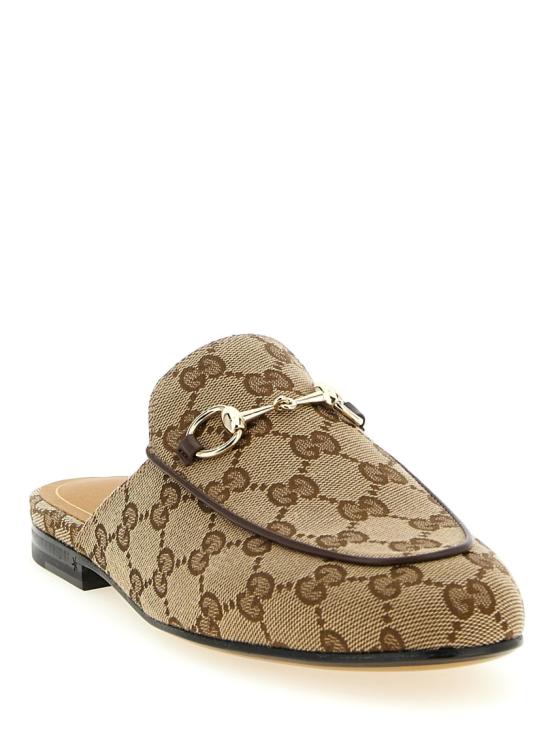 26SS 구찌 프린스타운 슬리퍼 802163KY9809763 Neutrals - GUCCI