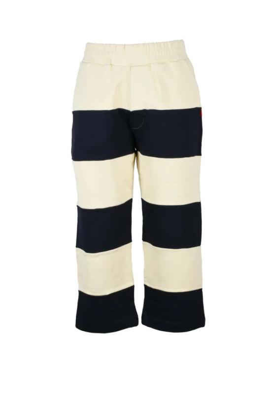  써네이 팬츠 면바지 - 베이지/블루