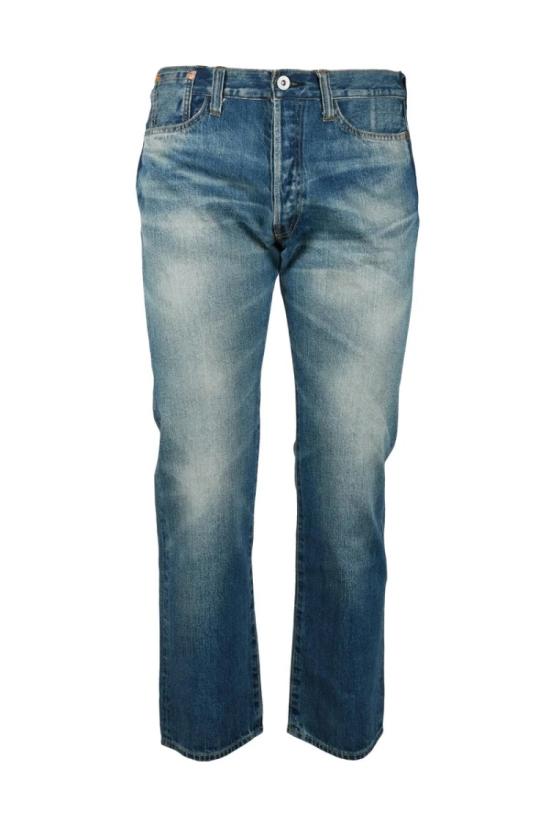  와타나베 준야 데님 미디엄 블루 스트레이트 레그  진