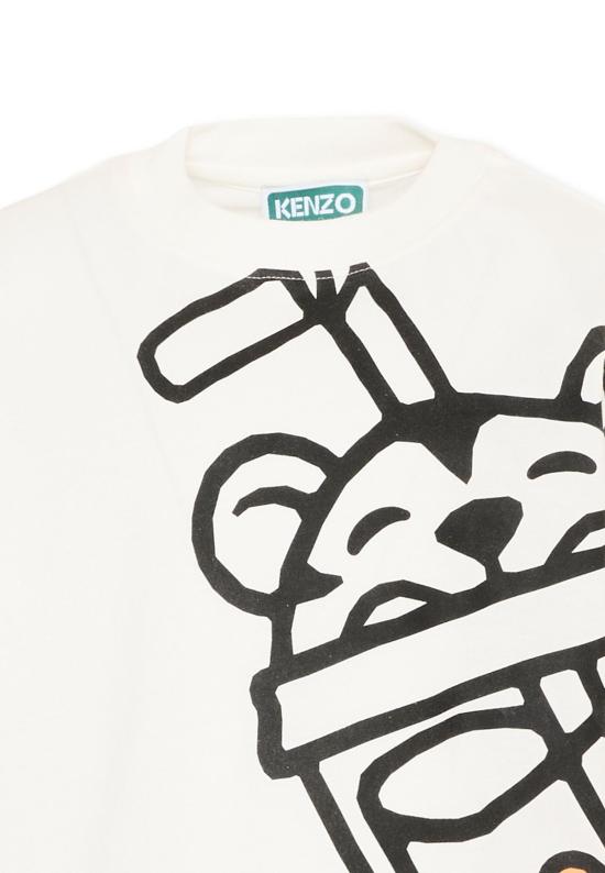 26SS [키즈] 겐조 티셔츠 K61675 117 IVORY - KENZO
