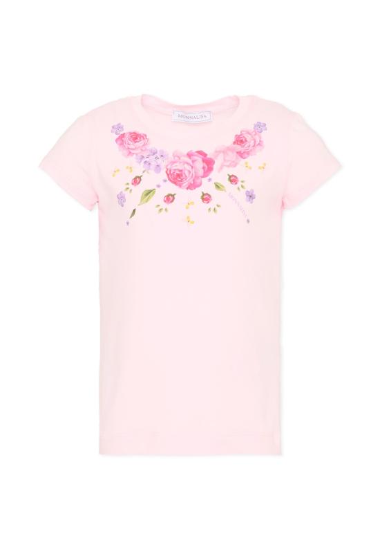 26SS [키즈] 모나리자 티셔츠 11G605 7201 0090 PINK