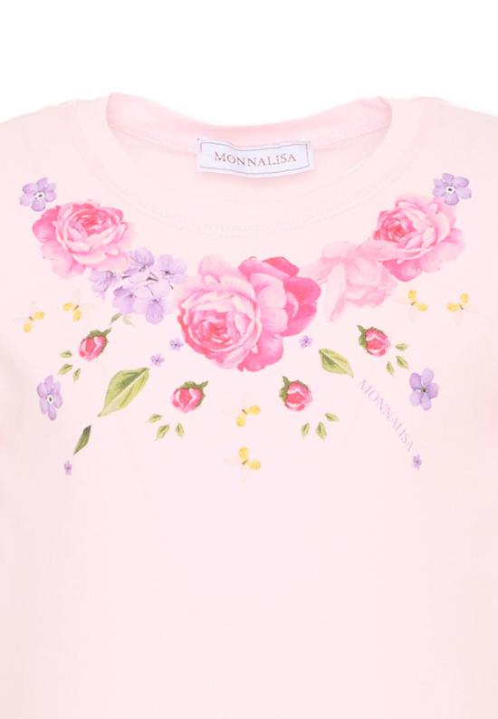 26SS [키즈] 모나리자 티셔츠 11G605 7201 0090 PINK - MONNALISA