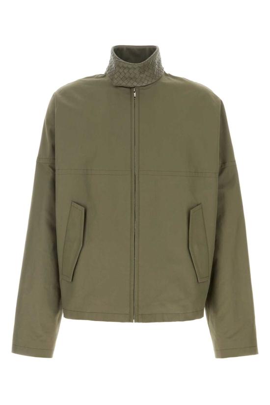 26SS 보테가베네타 컴팩트 코튼 자켓 852530V6D10 3976 Green