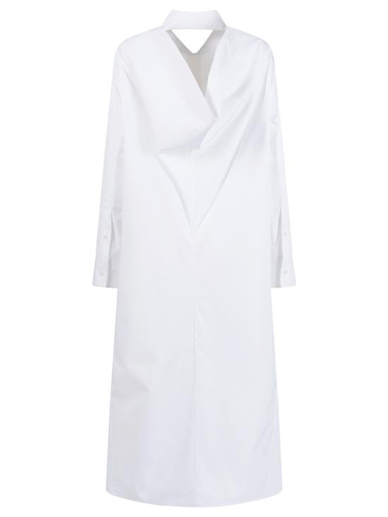 26SS 발렌시아가 롱 원피스 872283 TUM20 9000 WHITE - BALENCIAGA