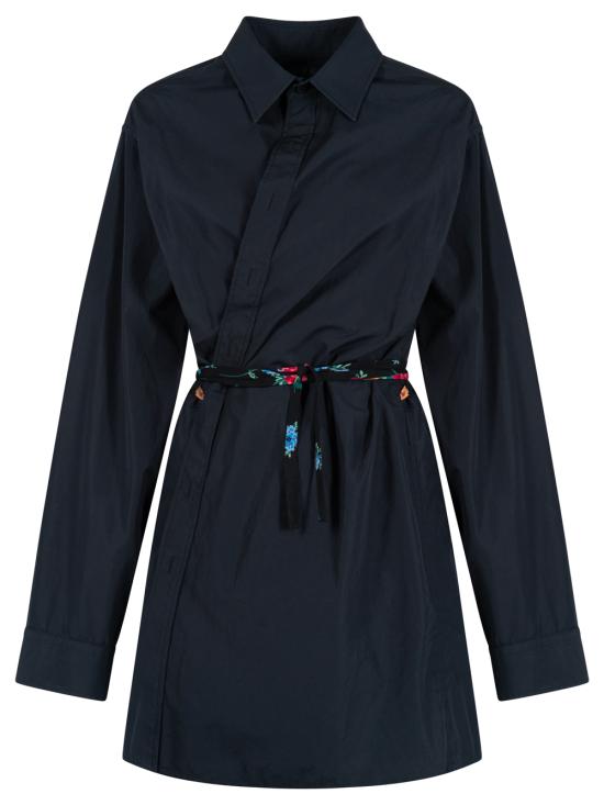 26SS 발렌시아가 숏 원피스 857337 TTM12 1055 WASHED BLACK