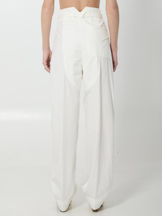 26SS 보테가베네타 스트레이트 팬츠 866704 WHITE - BOTTEGA VENETA