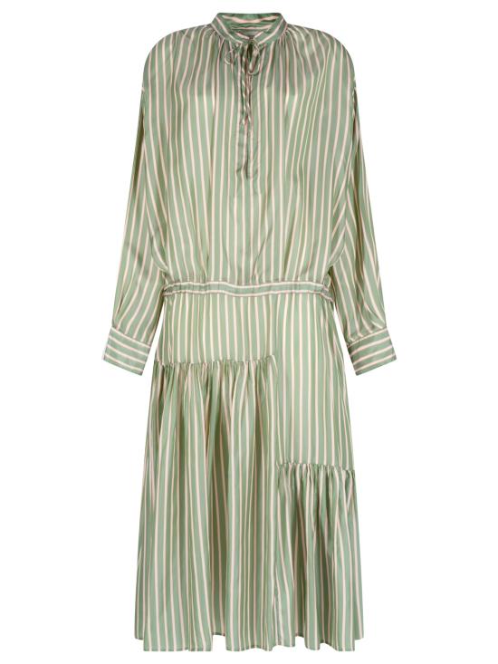 26SS 드리스 반 노튼 롱 원피스 0110503274 604 GREEN