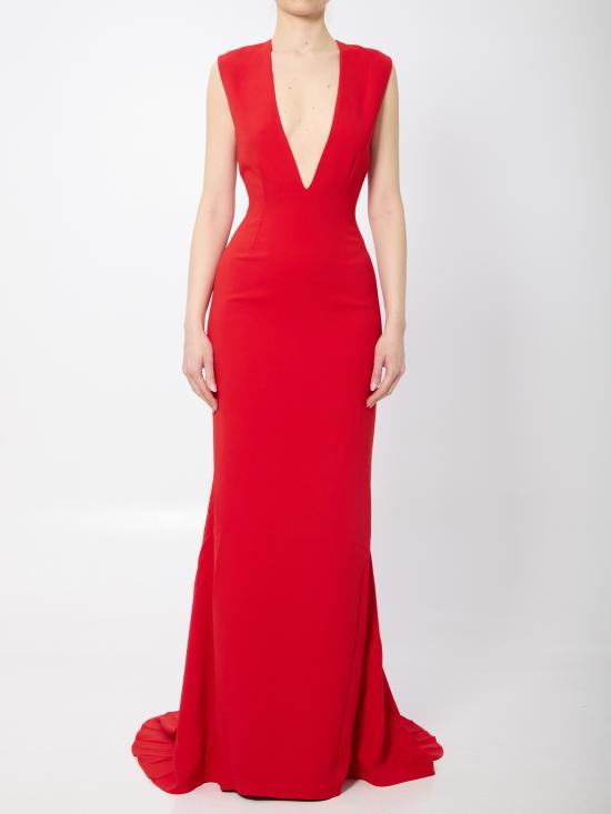 26SS 솔러스런던 미디 원피스 OS47005 RED