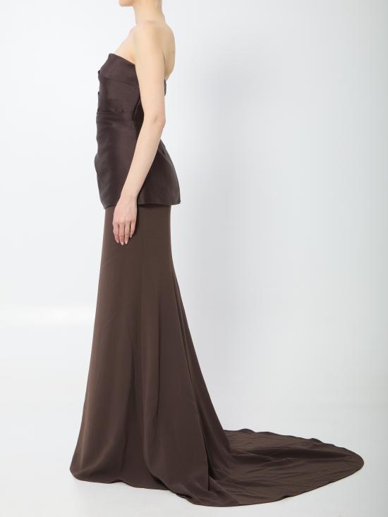26SS 솔러스런던 롱 원피스 OS47031 BROWN - SOLACE LONDON