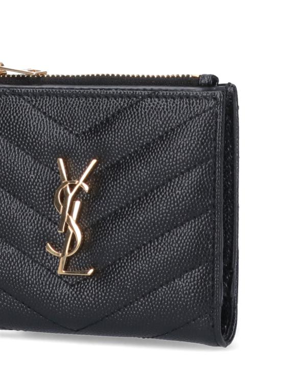 26SS 생로랑 지갑 575879 BOW01 1000 Black - SAINT LAURENT