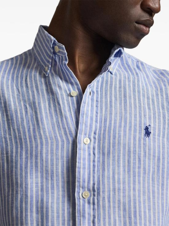 26SS 랄프 로렌 긴팔 셔츠 710982143001 5137A BLUE WHITE - RALPH LAUREN