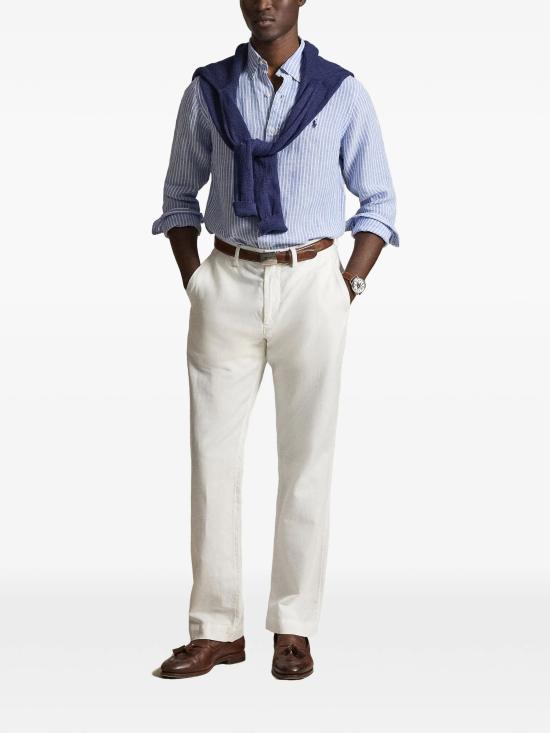 26SS 랄프 로렌 긴팔 셔츠 710982143001 5137A BLUE WHITE - RALPH LAUREN
