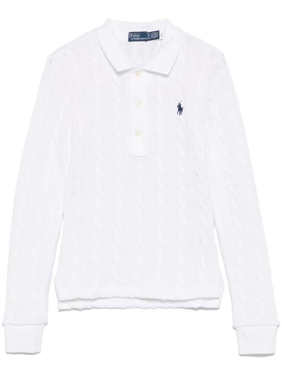 26SS 랄프 로렌 폴로 티셔츠 211959100005 WHITE