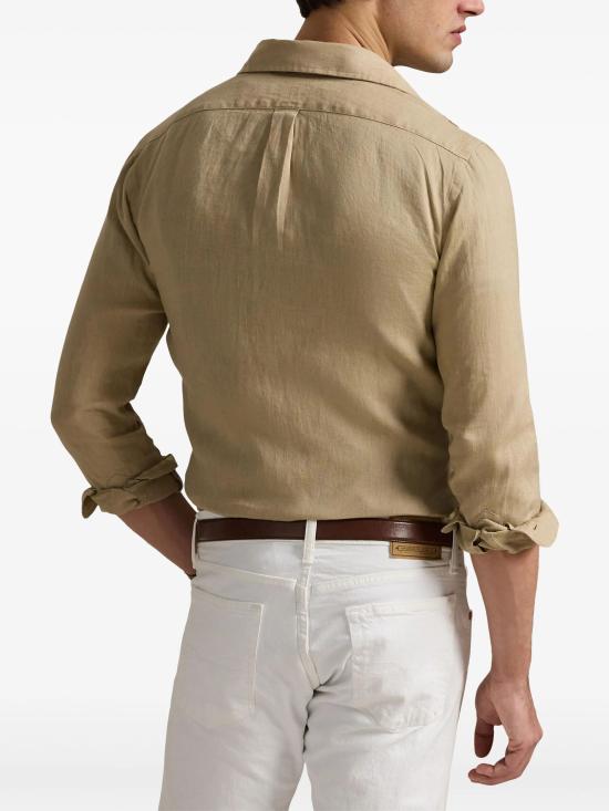 26SS 랄프 로렌 긴팔 셔츠 710966294001 COASTAL BEIGE - RALPH LAUREN