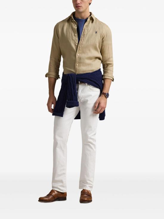 26SS 랄프 로렌 긴팔 셔츠 710966294001 COASTAL BEIGE - RALPH LAUREN